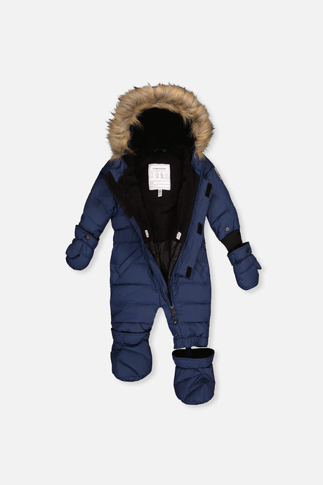 Deux par Deux Baby Original dark blue snowsuit, alternate view 3