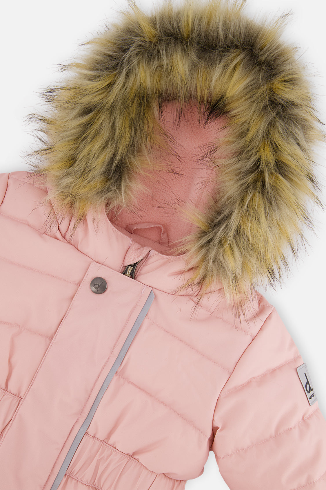 Deux par Deux Baby Original pale dusty pink snowsuit, alternate view 5
