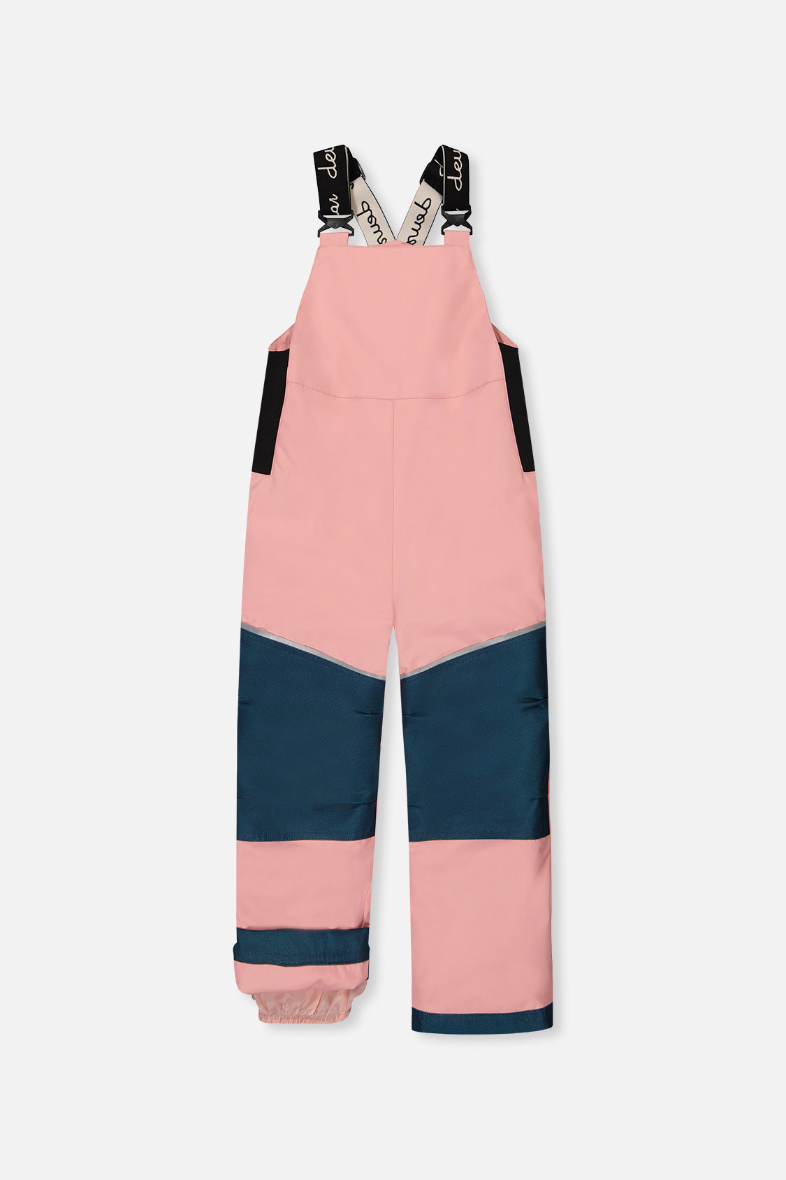 Deux par Deux girls' DISCOVER two-piece snowsuit, blue and pink unicorn print, additional angle