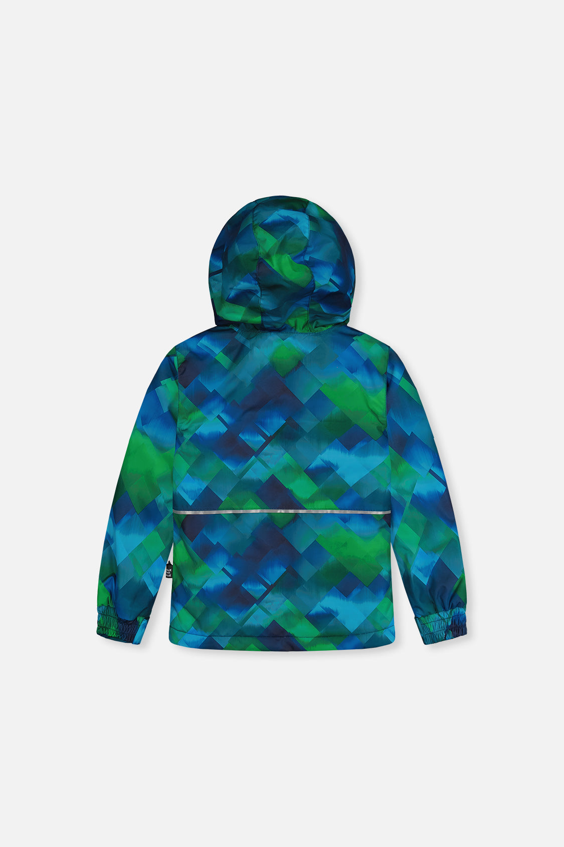 Light Weight Two Piece Chill Snowsuit Blue And Green Checkered Print-4