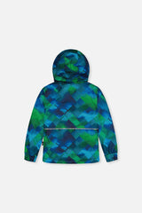 Light Weight Two Piece Chill Snowsuit Blue And Green Checkered Print-4
