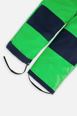 Deux par Deux boys' CHILL lightweight snowsuit, blue and green checkered jacket, extra product view