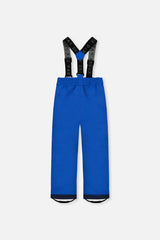 Deux par Deux royal blue CHILL snow pants with suspenders, back view