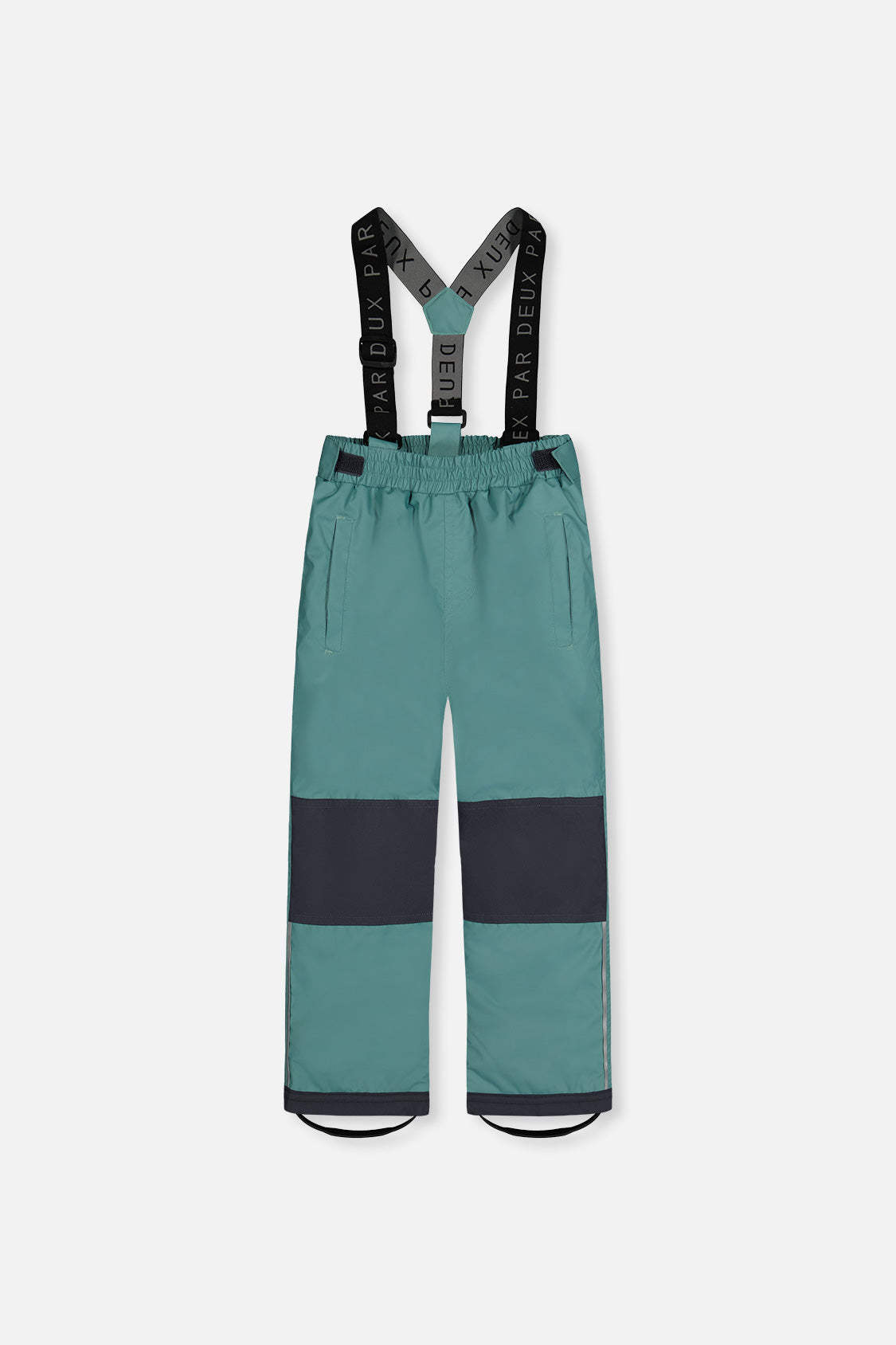 Deux par Deux boys' CHILL lightweight two-piece snowsuit in Sage Green, additional product view
