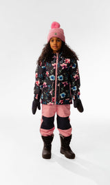 Light Weight Two Piece Chill Snowsuit Blue Floral Print-1