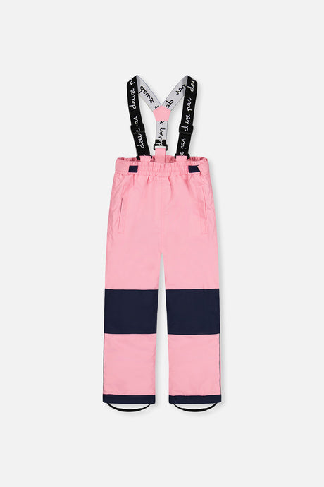 Deux par Deux blue floral CHILL lightweight two-piece snowsuit, product photo 5