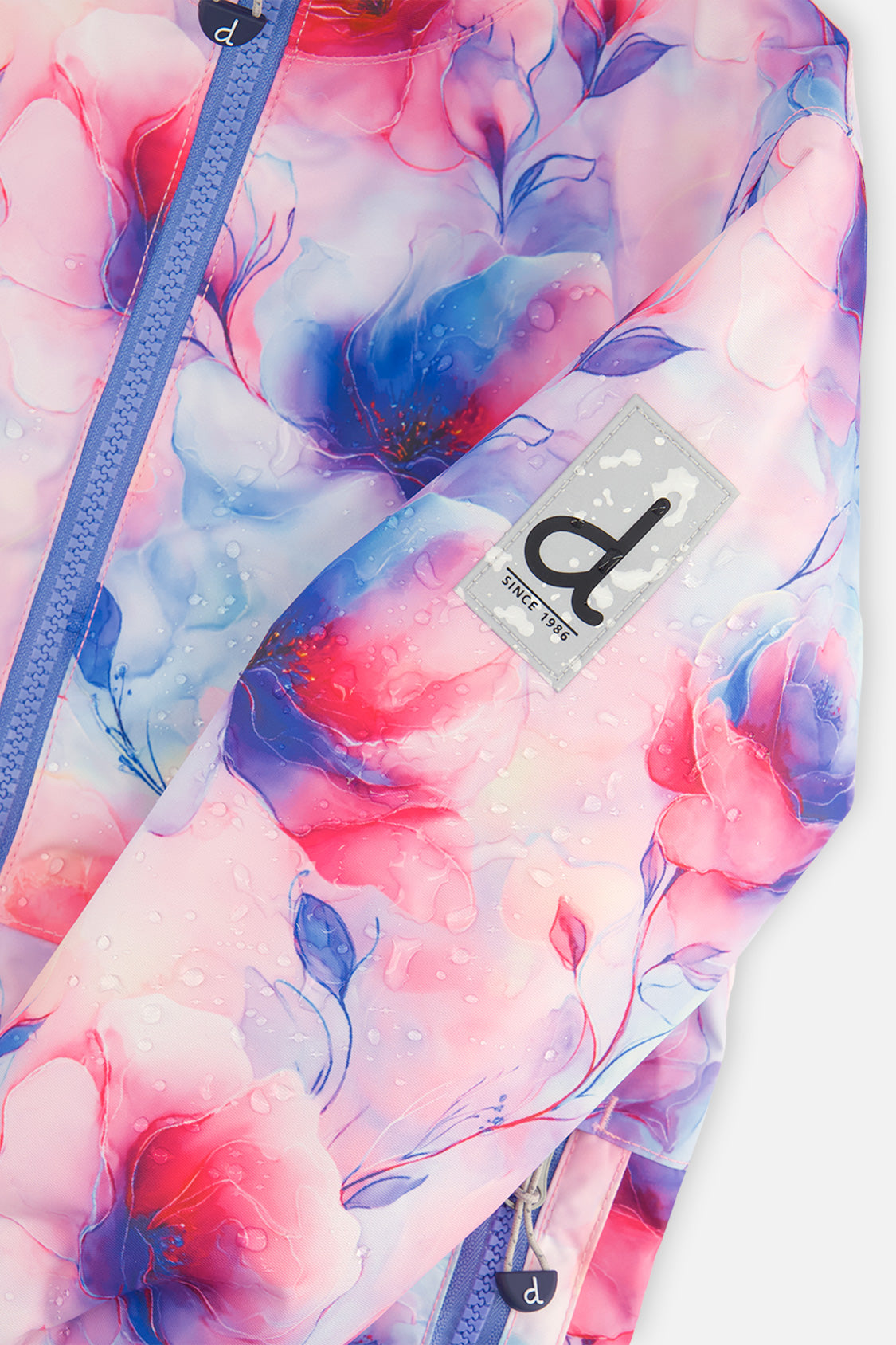 Deux par Deux Light Weight Two Piece Chill Snowsuit Mauve Printed Flowers