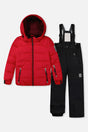 Two Piece Play Snowsuit Red With Black Pants-0