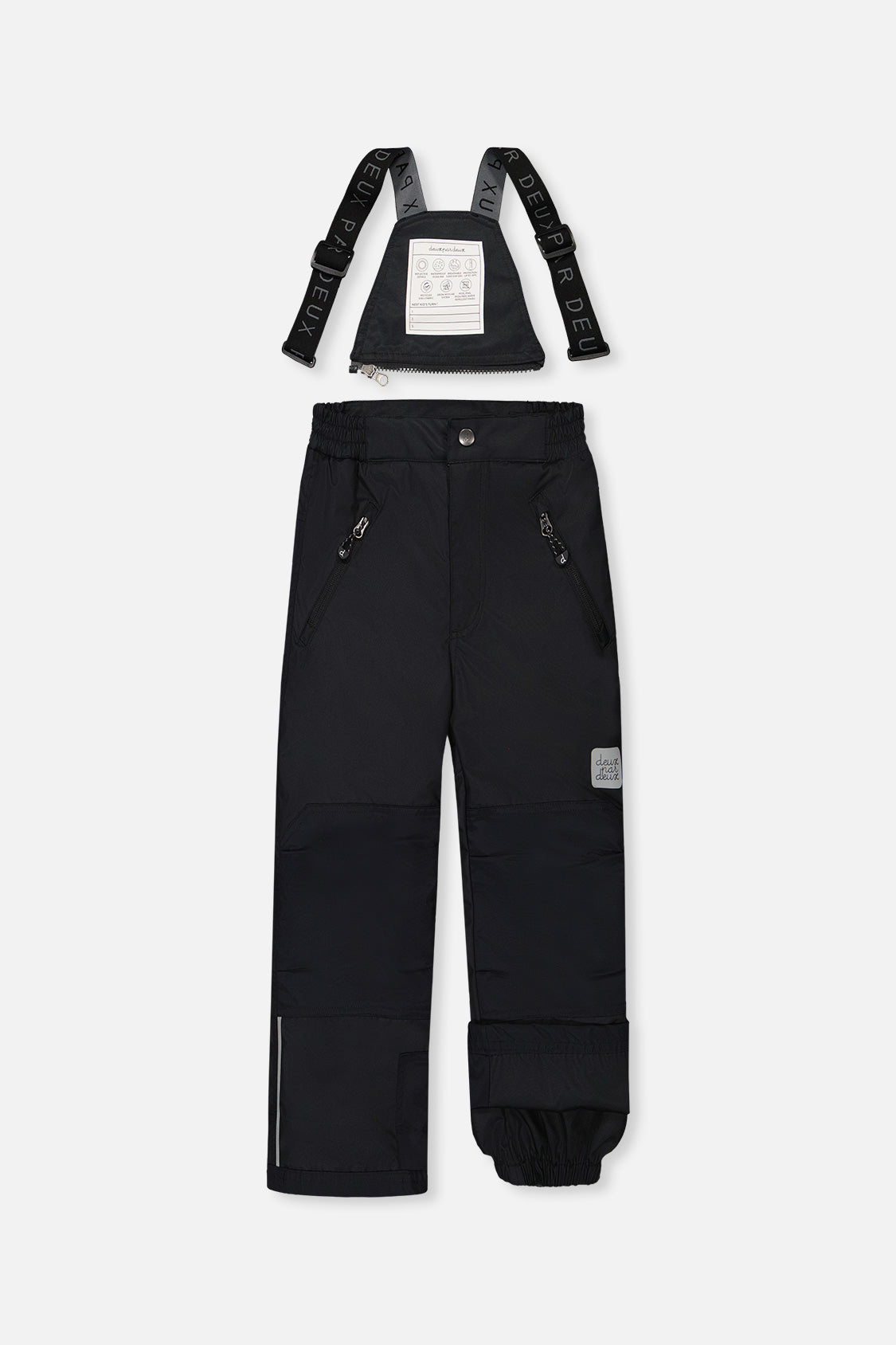 Two Piece Play Snowsuit Black With Black Pants-4
