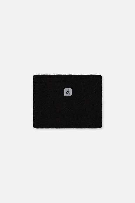 Deux par Deux boys PLAY snowsuit, all-black – black polar fleece neckwarmer included with the set