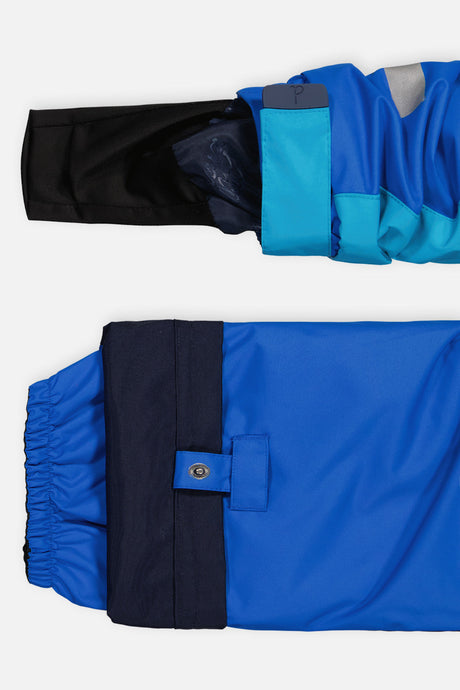Deux par Deux boys' PLAY one-piece snowsuit in light and dark blue – additional view 7