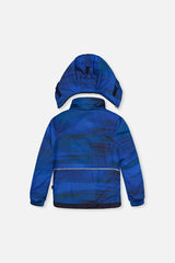 Deux par Deux Two Piece Play Snowsuit Navy Blue And Orange With Orange Pants product image P3