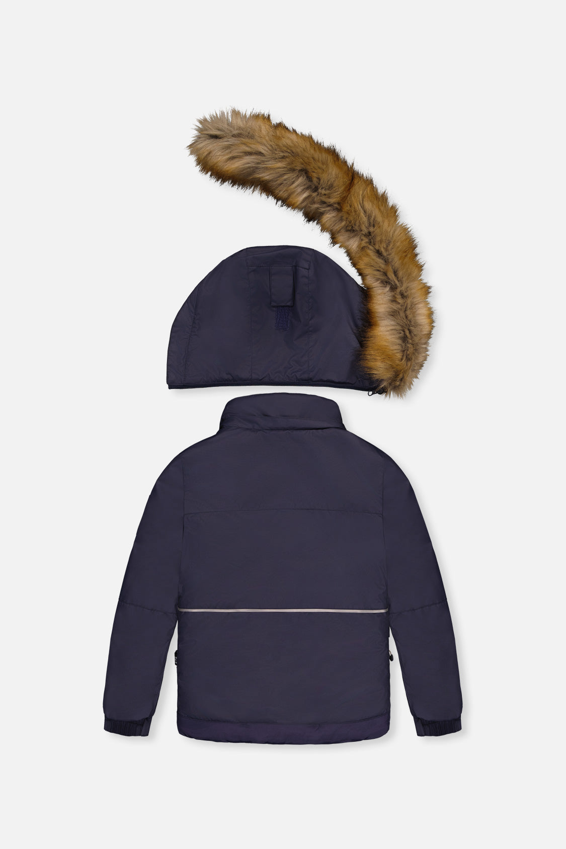 Deux par Deux Two Piece Play Snowsuit Navy Blue With Brown Pants