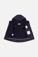 Deux par Deux Two Piece Play Snowsuit Navy Blue With Brown Pants