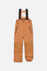 Deux par Deux Two Piece Play Snowsuit Navy Blue With Brown Pants