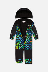 Deux par Deux blue checkered one-piece PLAY snowsuit, product photo 3
