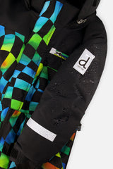 Deux par Deux blue checkered one-piece PLAY snowsuit, product photo 4