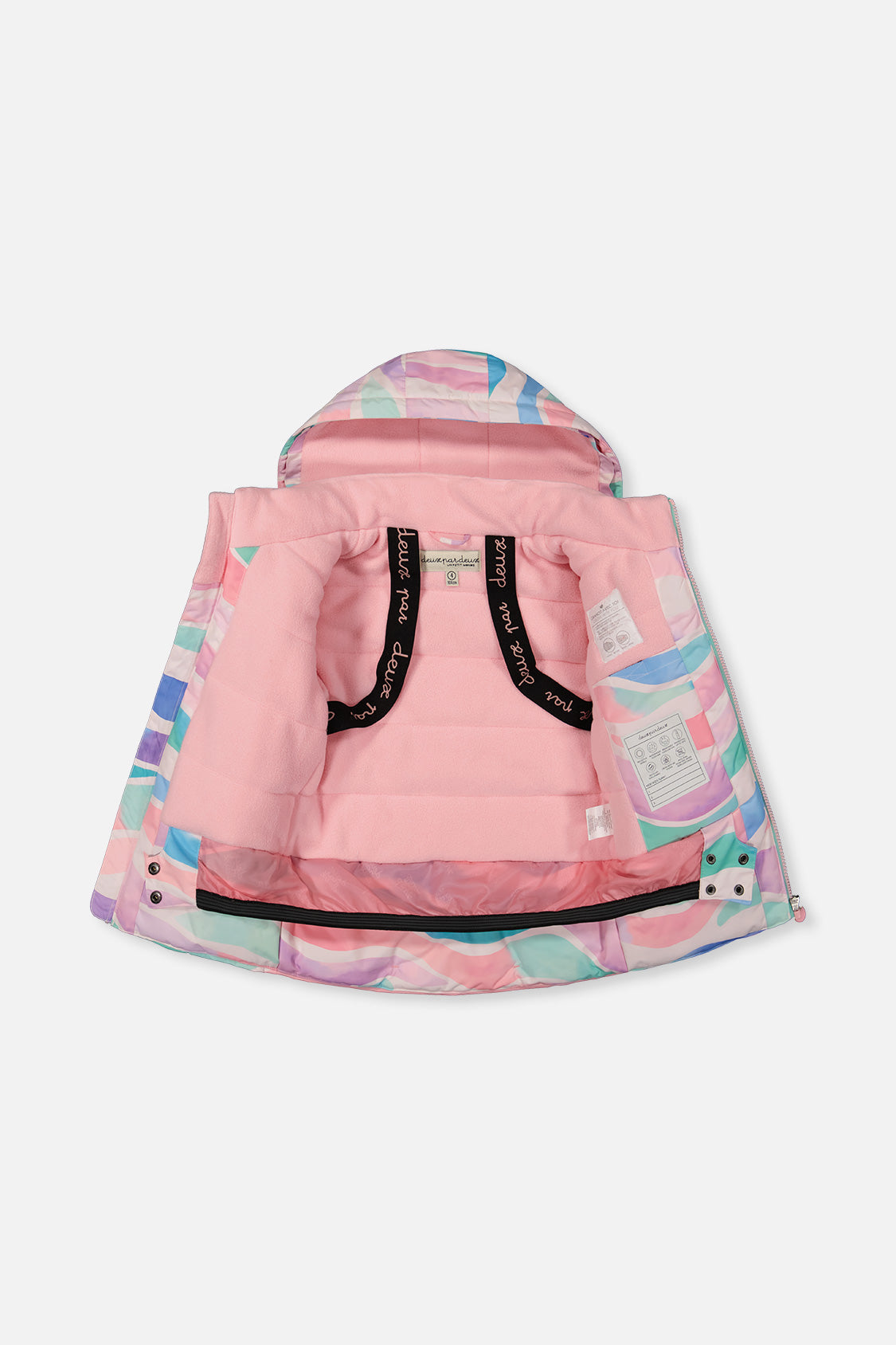 Two Piece Play Snowsuit Multicolored Line Print-3