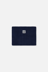 Navy polar fleece neckwarmer included with the PLAY snowsuit