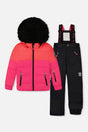 Two Piece Play Snowsuit Bright Pink-0