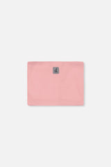 Pink polar fleece neckwarmer included with the PLAY snowsuit