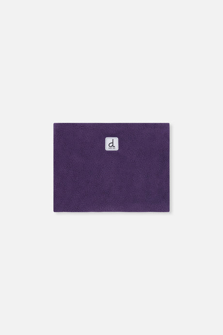 Deux par Deux girls' PLAY one-piece snowsuit, purple unicorn print, another studio view