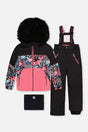 Two Piece Play Snowsuit Black Zebra Print With Black Pants-0