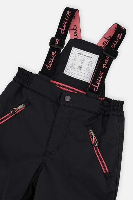 Deux par Deux PLAY black zebra print snowsuit, alternate view 7