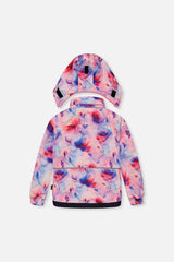 Deux par Deux PLAY mauve floral and navy snowsuit, alternate view 3