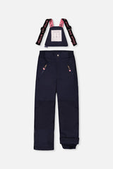 Deux par Deux PLAY mauve floral and navy snowsuit, alternate view 5