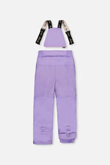 Deux par Deux green mini flower PLAY snowsuit with purple pants, product photo 6