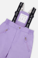 Deux par Deux green mini flower PLAY snowsuit with purple pants, product photo 7