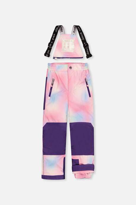 Deux par Deux purple unicorn PLAY snowsuit with multicolored pants, product photo 5