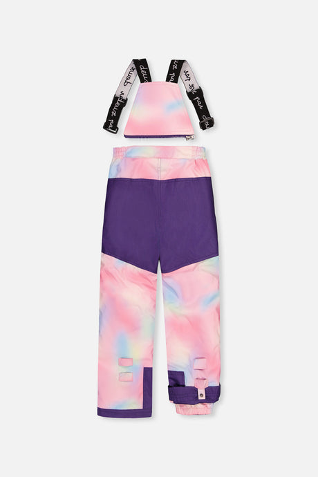 Deux par Deux purple unicorn PLAY snowsuit with multicolored pants, product photo 6