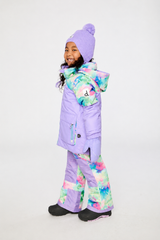 Two Piece Play Snowsuit Multicolored With A Diamond Pattern-1