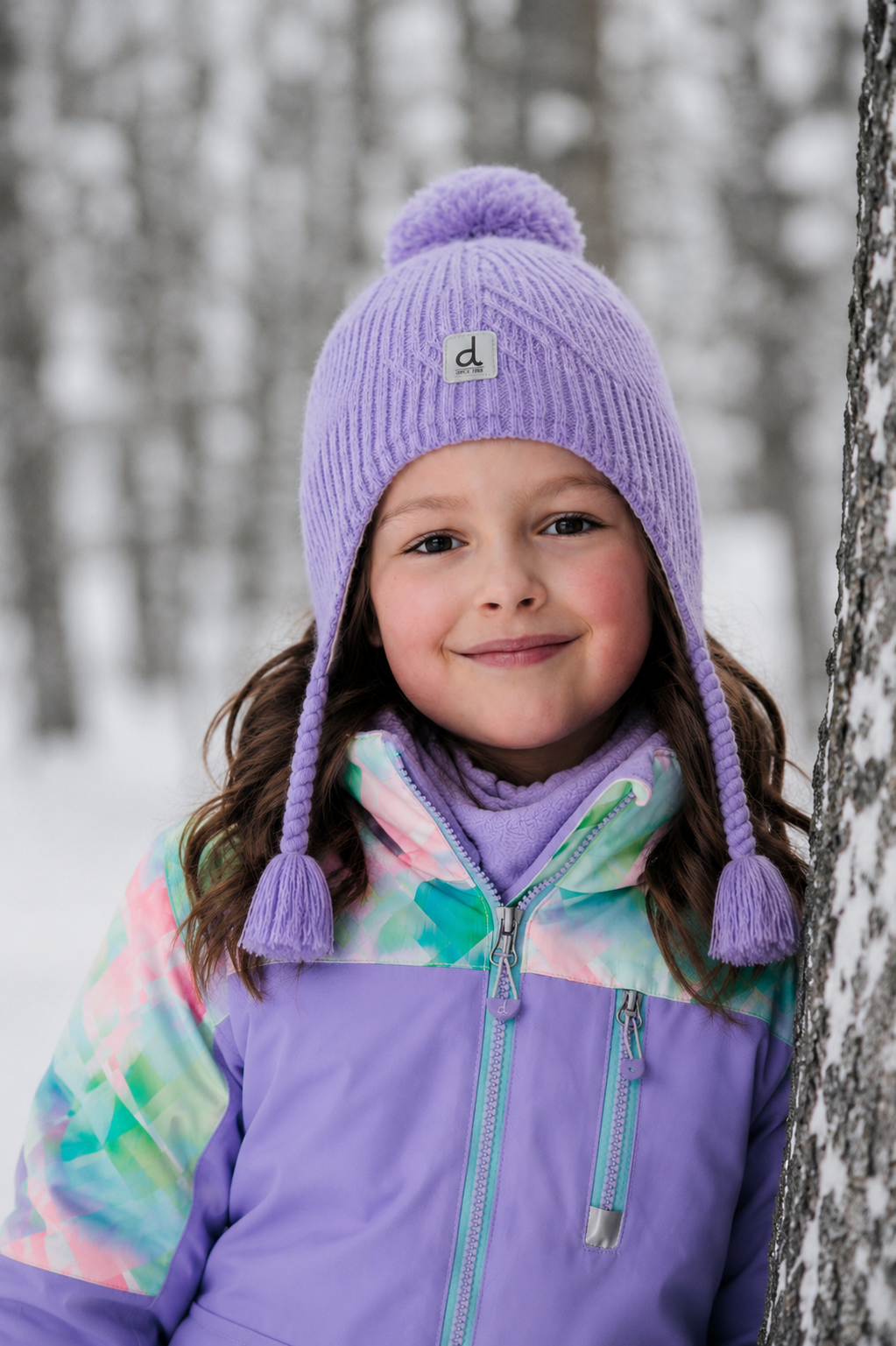 Deux par Deux Two Piece Play Snowsuit Multicolored With A Diamond Pattern