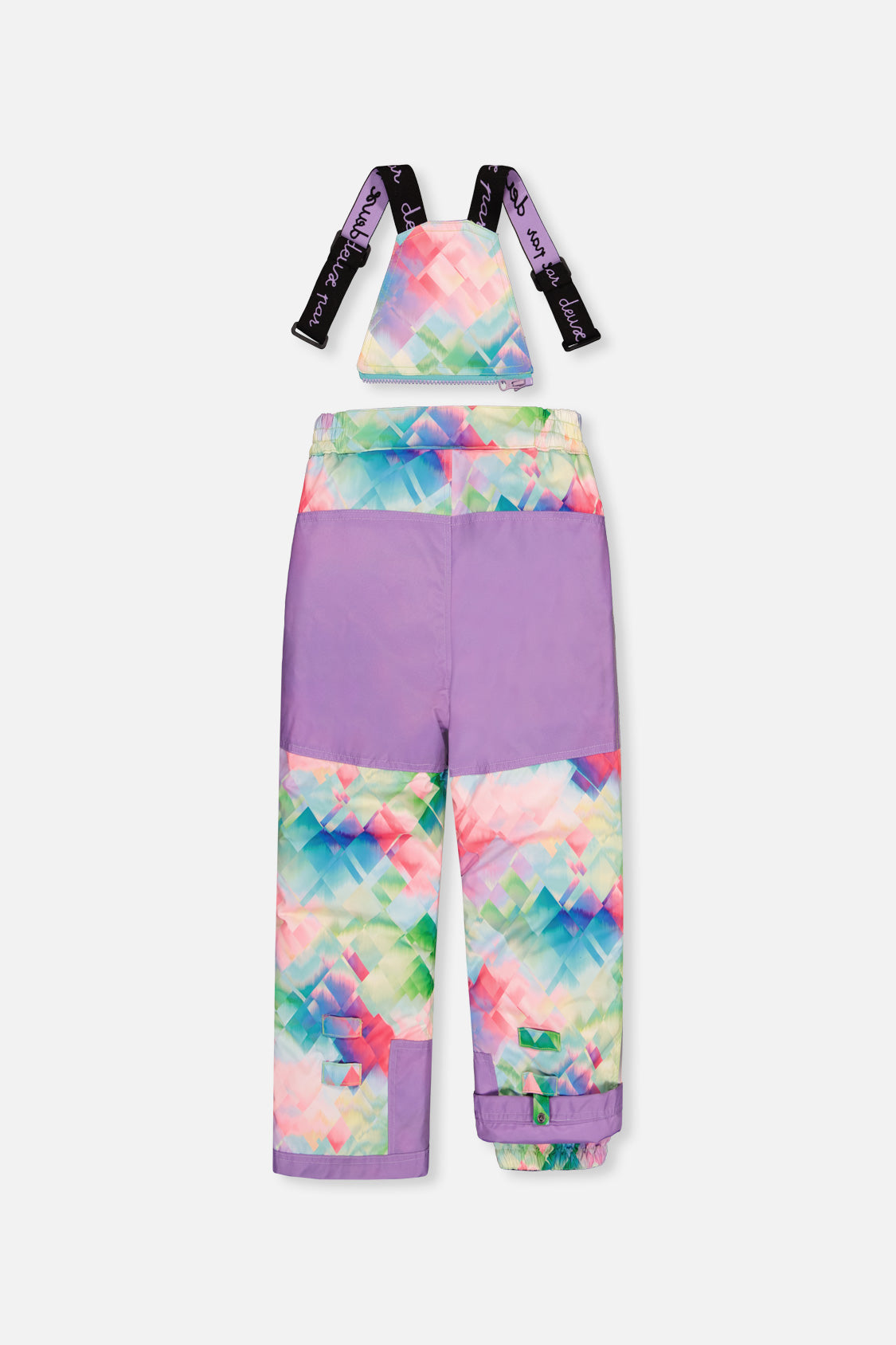 Deux par Deux Two Piece Play Snowsuit Multicolored With A Diamond Pattern
