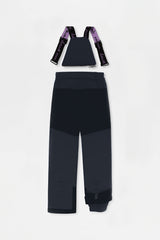 Deux par Deux Two Piece Play Snowsuit Pink Mountain Print With Black Pants