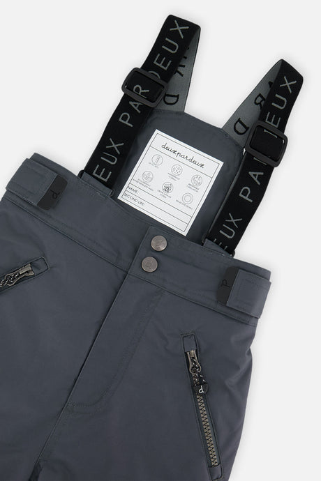 Deux par Deux cool dark grey PLAY snow pants, alternate view