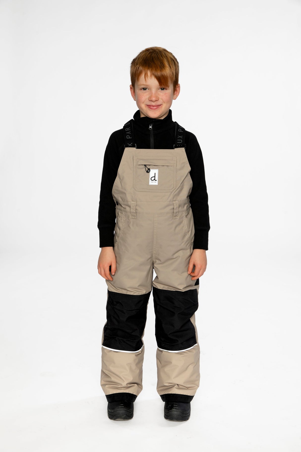 Play Overall Snow Bib Taupe-1