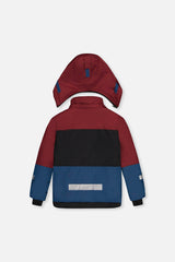 Two Piece Teknik Snowsuit Blue And Red Camouflage-4