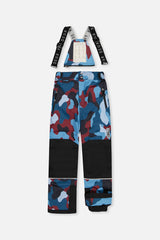 Deux par Deux boys' TEKNIK two-piece snowsuit in blue and red camouflage – additional view 5