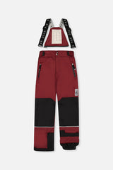 Deux par Deux Two Piece Teknik Snowsuit Black Beige And Burgundy