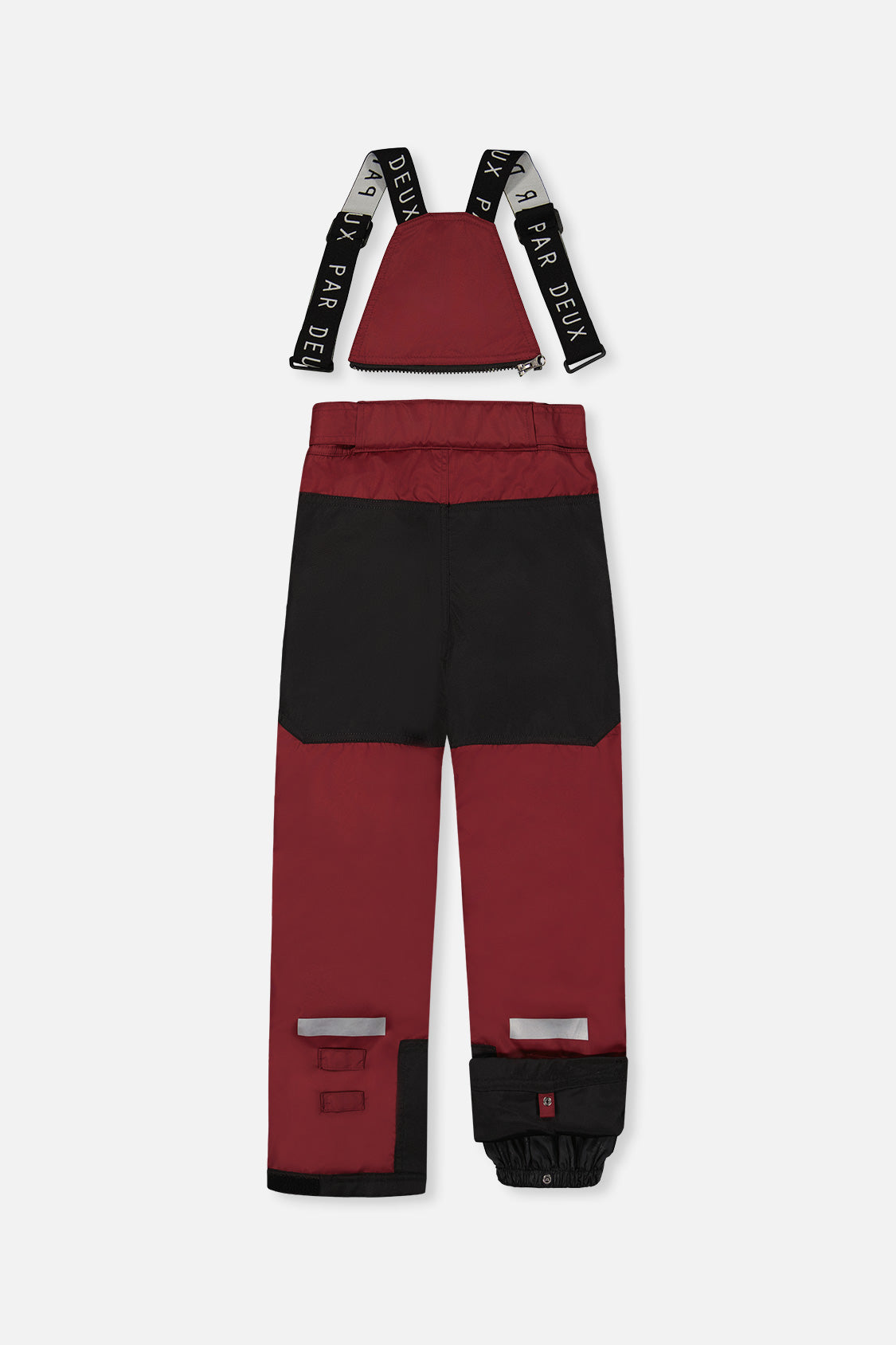 Deux par Deux Two Piece Teknik Snowsuit Black Beige And Burgundy