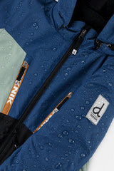 Deux par Deux boys' TEKNIK two-piece snowsuit in navy blue, additional product view