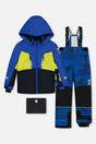 Two Piece Teknik Snowsuit Royal Blue And Yellow-0
