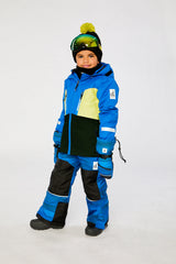 Two Piece Teknik Snowsuit Royal Blue And Yellow-2