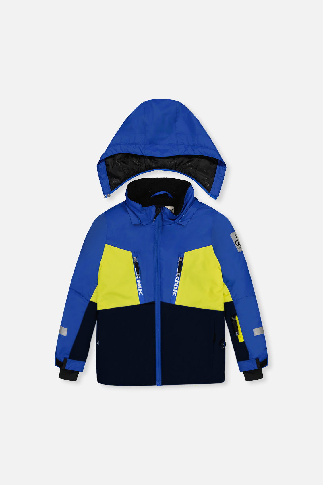 Two Piece Teknik Snowsuit Royal Blue And Yellow-4