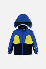 Two Piece Teknik Snowsuit Royal Blue And Yellow-4