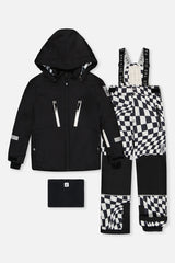 Two Piece Teknik Snowsuit Black And White-0